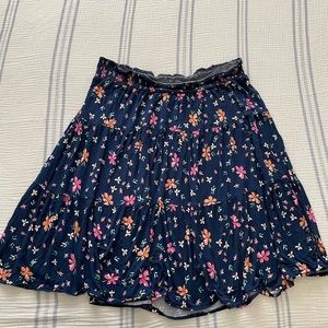 Knee length floral skirt